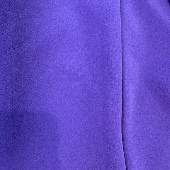 Liz Claiborne Purple V-Neck Tailored Short Sleeve Blouse O45 - Picture 6 of 6